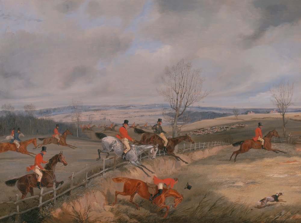 Jaktscen: Rita omslaget, ca. 1840. av Henry Thomas Alken