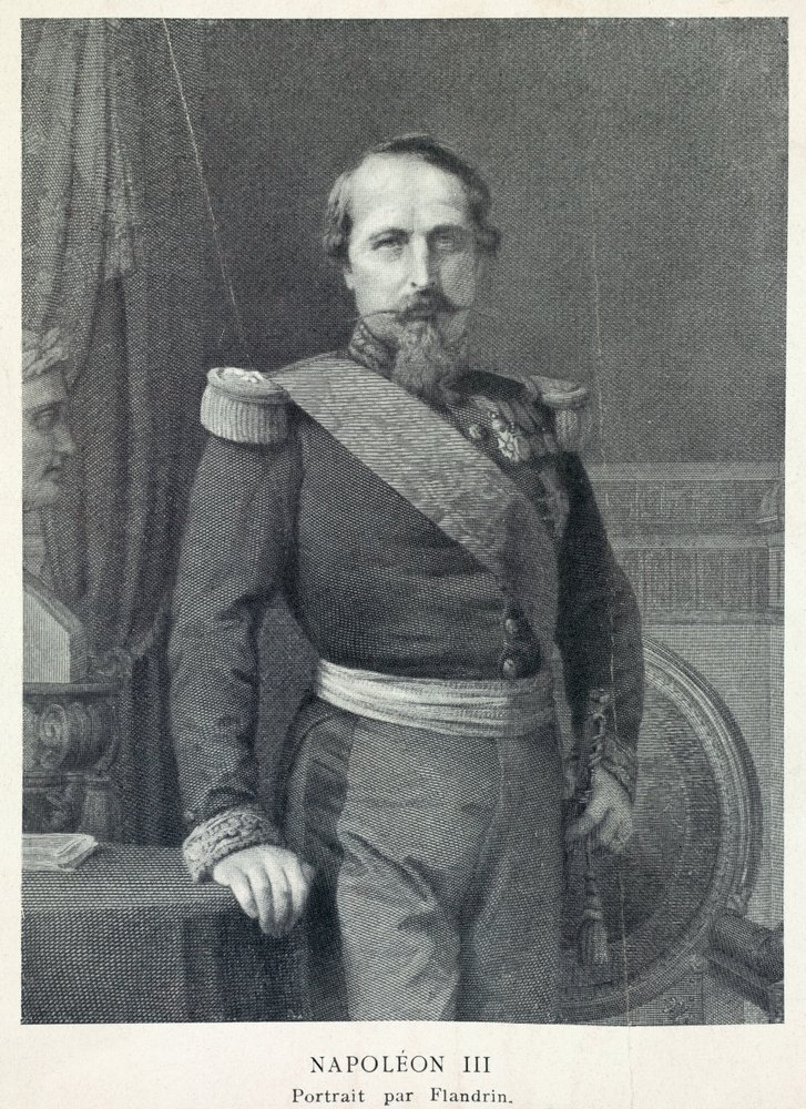 Porträtt av kejsar Napoleon 3 av Hippolyte Flandrin