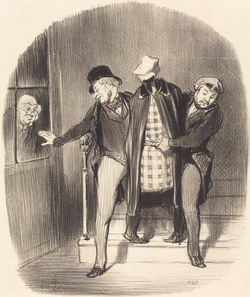 Ett smygdrag av Honoré Daumier