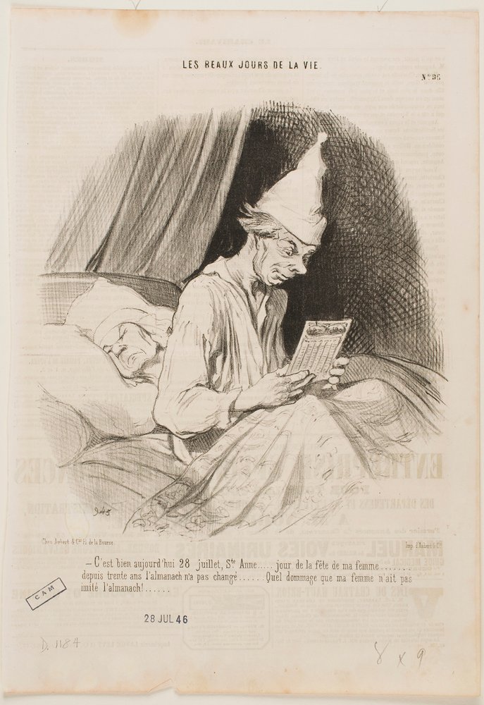 I dag är det den 28 juli, Sankt Anna, ... av Honoré Daumier