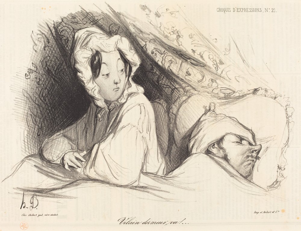 Din lata sovare! av Honoré Daumier