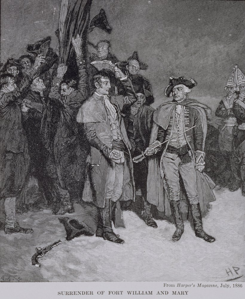 Surrender of Fort William and Mary, från Harper