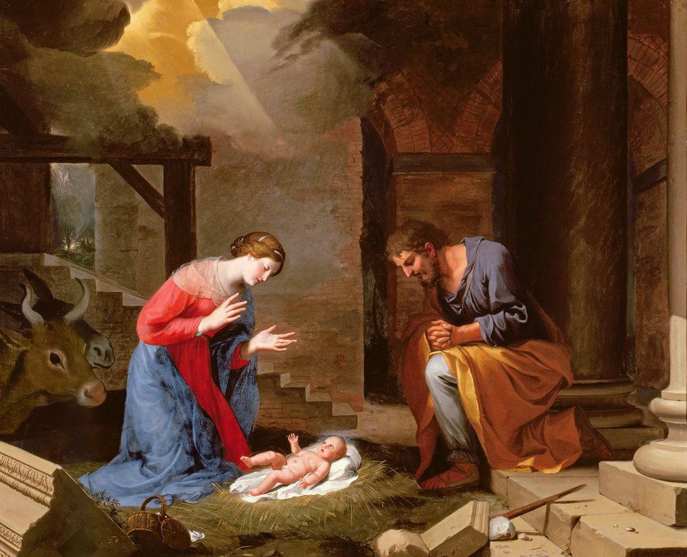 Kristi födelse, 1639 av Jacques Stella