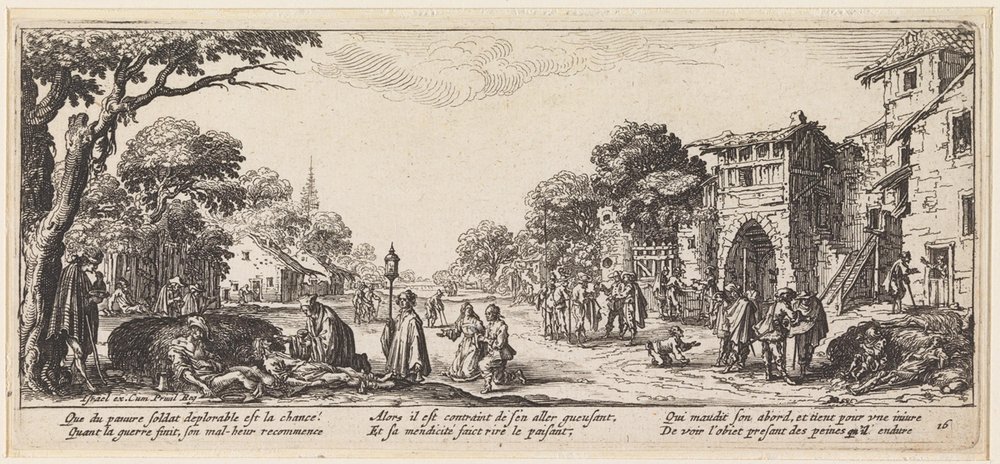 Att ge en döende person sista smörjelsen av Jacques Callot