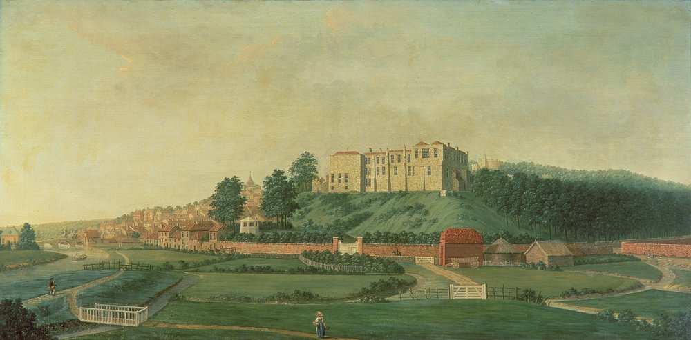 Arundel slott från öster, c.1770 av James Canter