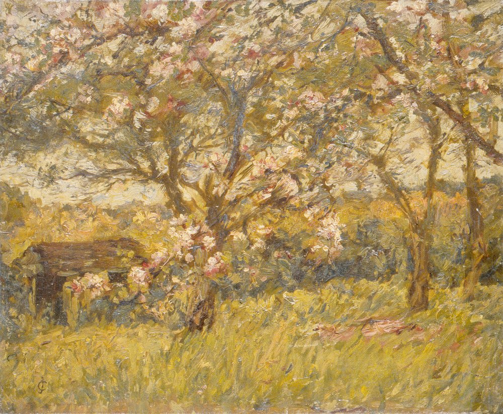 Apple Blossom (olja på duk) av James Charles