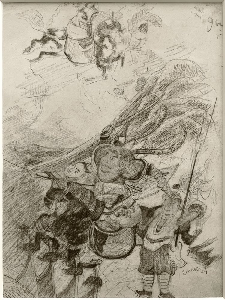 Chinoiserie (kinesiska krigare) av James Sidney Ensor
