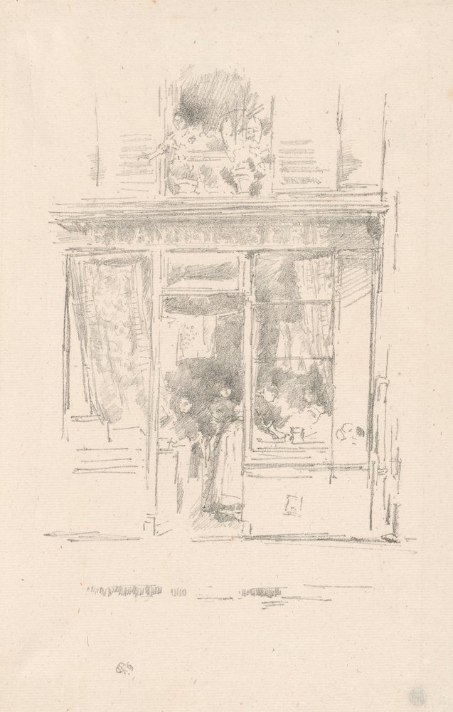 The Laundress: "The Laundress of Place Dauphine" av James McNeill Whistler