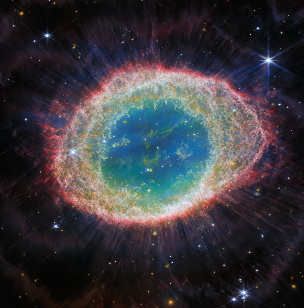 Ringnebulosa (NIRCam-bild) av James Webb Space Telescope (NASA)
