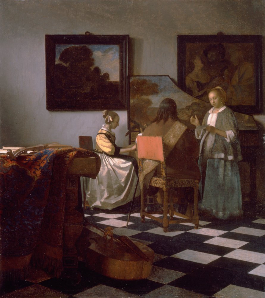 The concert av Jan Vermeer van Delft