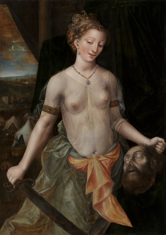 Judith, ca 1554 (olja på pannå) av Jan Massys or Metsys