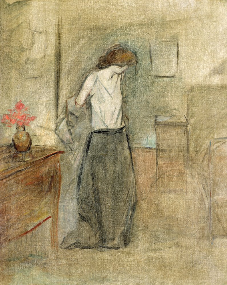 En kvinna som klär av sig av Jean-Louis Forain
