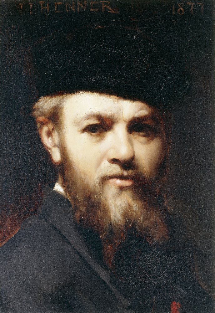 Ett självporträtt, 1877 av Jean-Jacques Henner