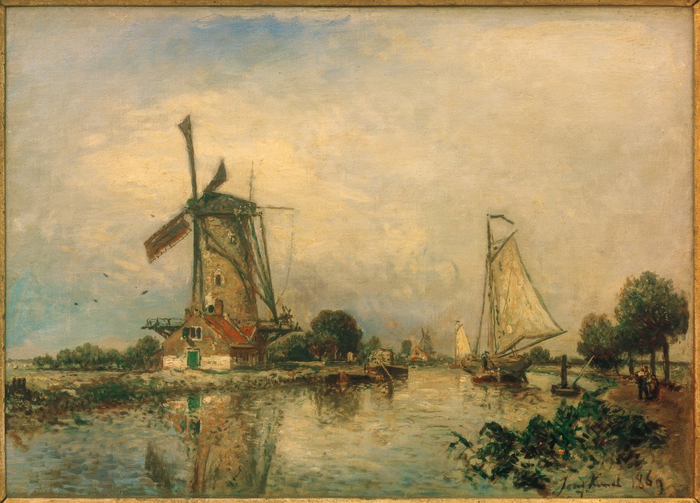 vid Overschie av Johan-Barthold Jongkind