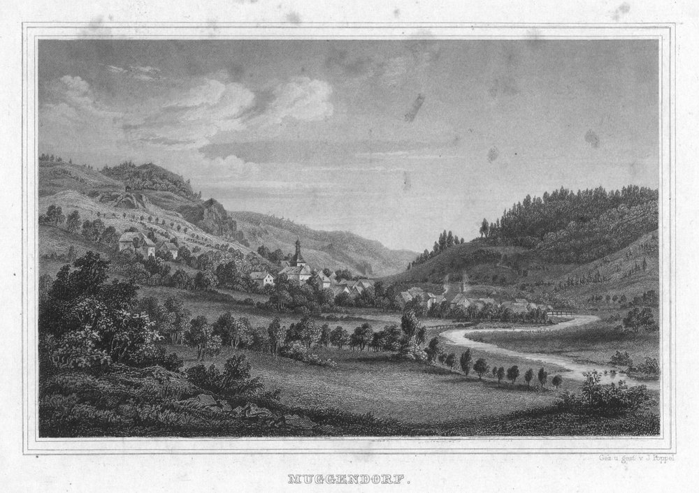 Muggendorf in Album der fränkischen Schweiz. av Johann Poppel