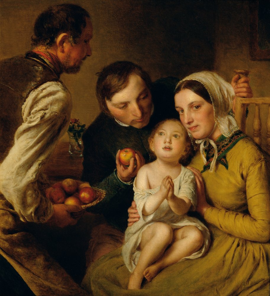 Lära sig att fråga (Reiter familj) av Johann Baptist Reiter