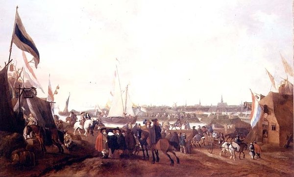 Utsikt över Hulst, Zeeland av Johann Georg Meyer von Bremen