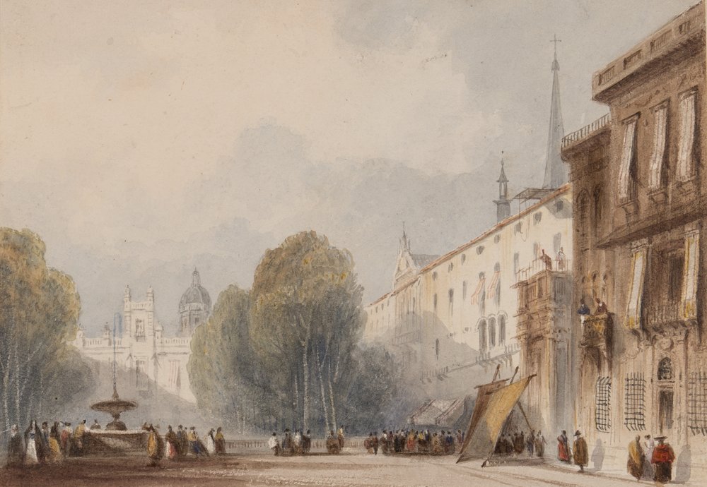 Spanska torget (wc på papper) av John Henderson