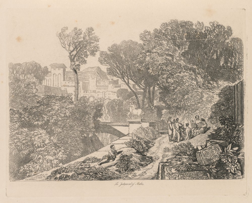 Liber Studiorum: Plate 6, The Judgment of Midas av John Sell Cotman