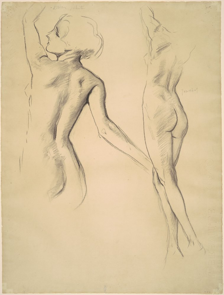 Studier för "Dancing Figures" av John Singer Sargent