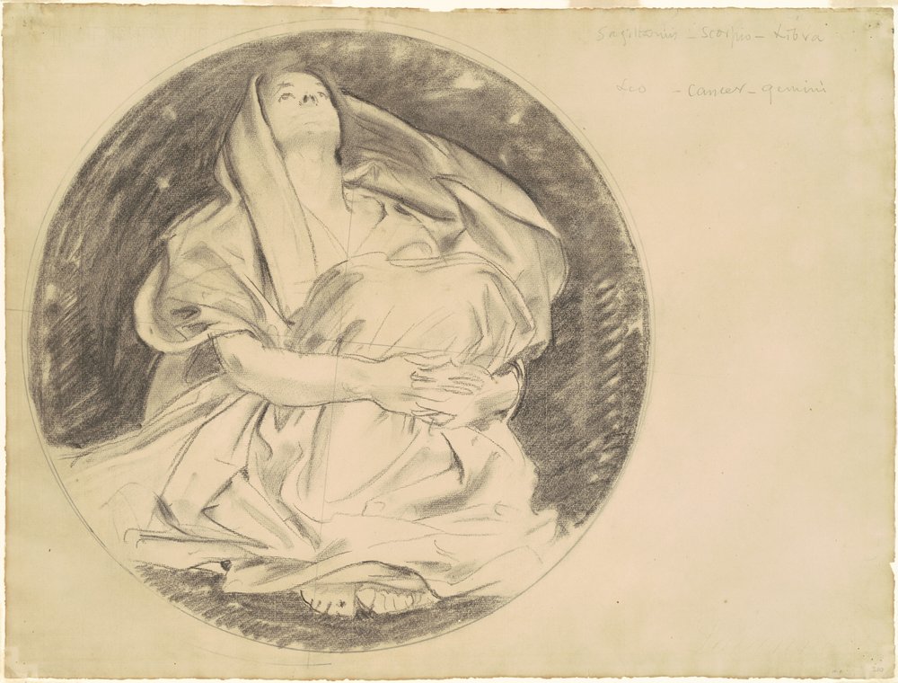 Studera för "Astronomy" av John Singer Sargent