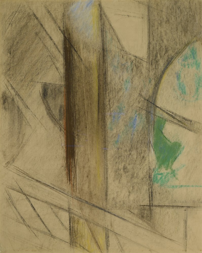 Studera för Brooklyn Bridge av Joseph Stella