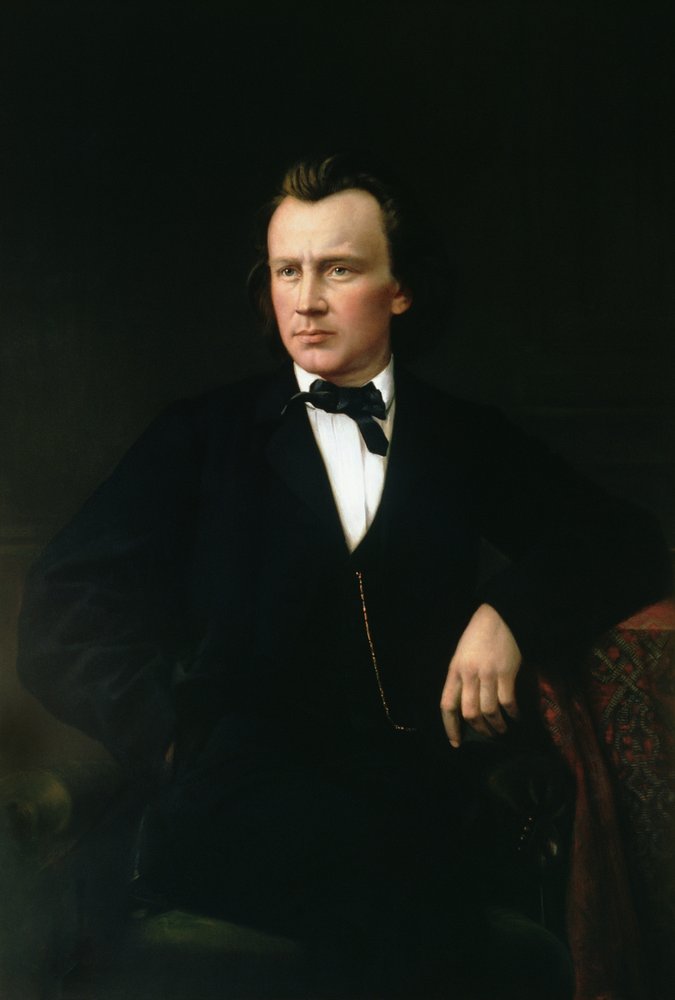 J. Brahms, ca 1860 av Karl von Jagemann