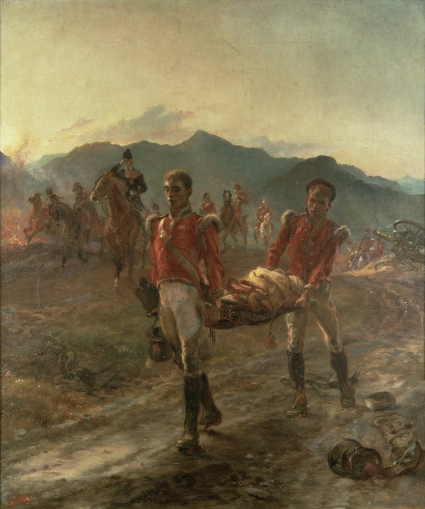 Morgonen efter slaget vid Talavera (1809) av Lady Butler