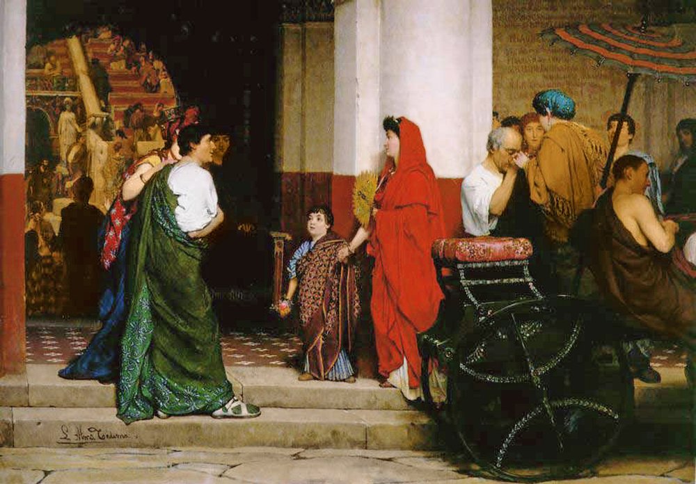 Entré till en romersk teater, 1866 av Lawrence Alma-Tadema