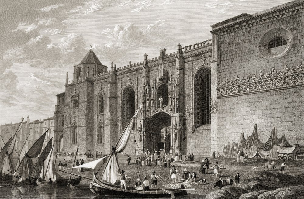 Mosteiro dos Jeronimos Belem, Lissabon, från 