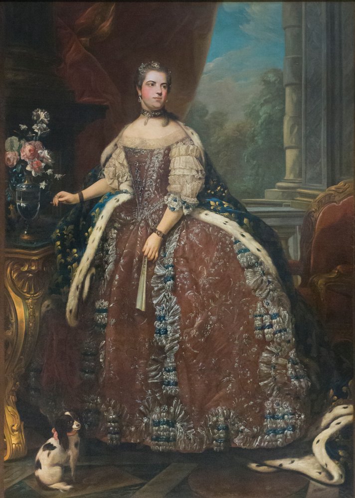 Louise Elisabeth av Frankrike, ca 1760 (olja på duk) av Louis Michel van (after) Loo