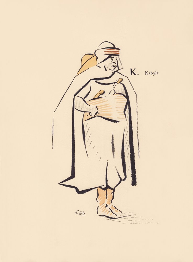 K. Kabyle av Lucien L. (active 1904) Henreaux