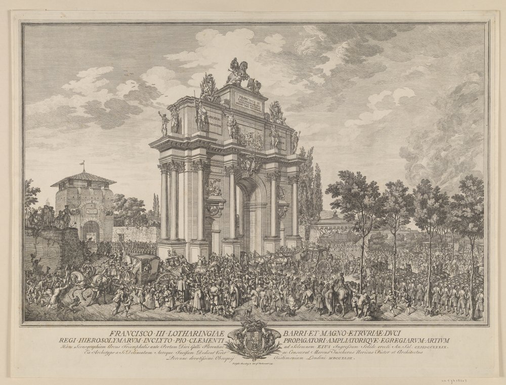 Frantz Stephans hederssport, vid intåget i Florens 1739 av Marcus Tuscher