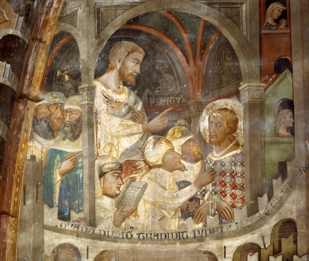 Pilatus dom av Master Trecentesco of Sacro Speco School