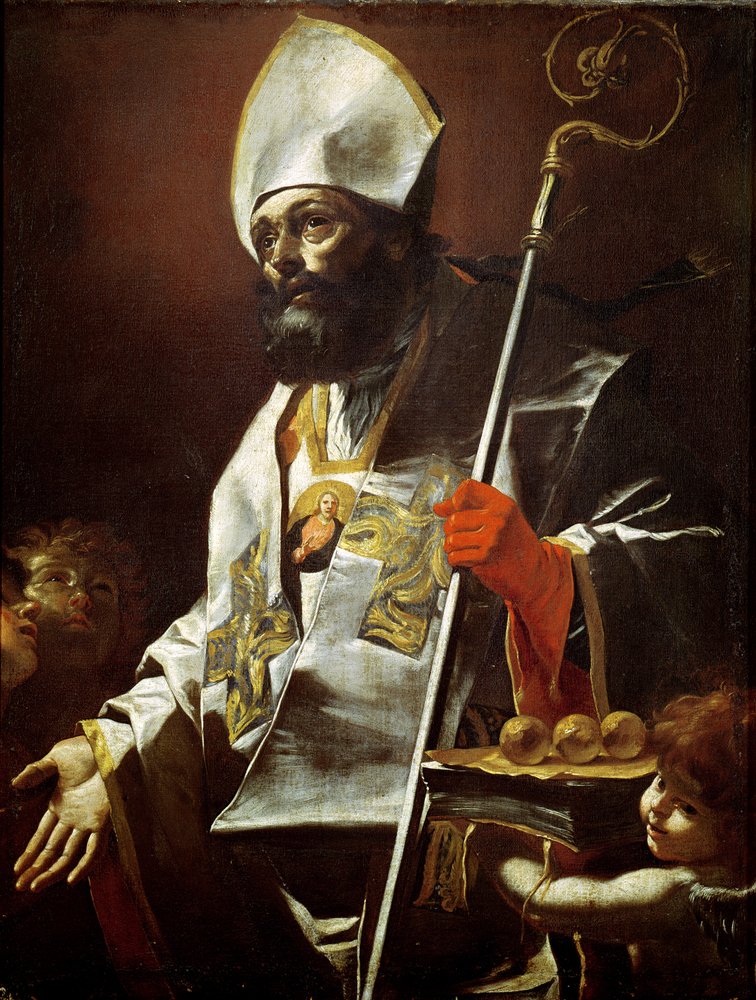 Sankt Nikolaus av Bari (död ca 346) av Mattia Preti