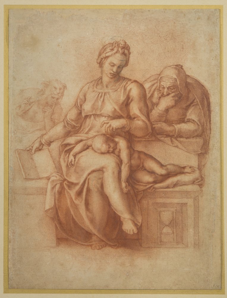 Vår Fru av Tystnaden, ca 1538 av Michelangelo Buonarroti