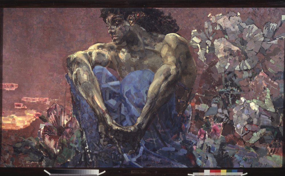 Den sittande demonen, 1890 av Mikhail Aleksandrovich Vrubel