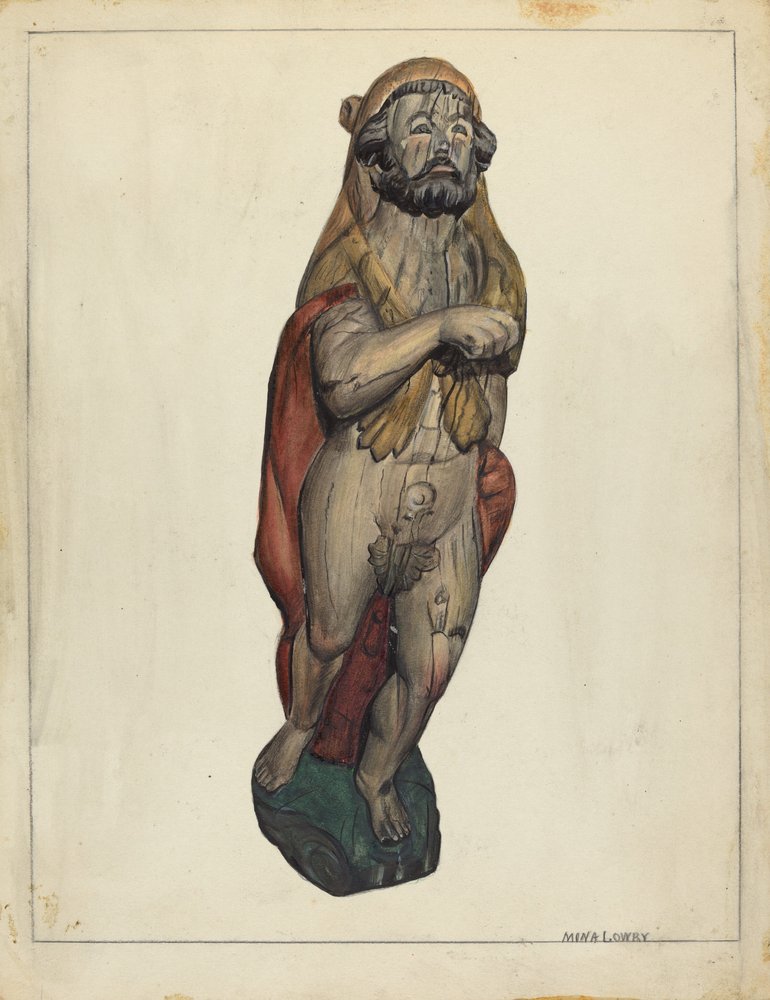 Galjonsfigur: Hercules, ca. 1940. av Mina Lowry
