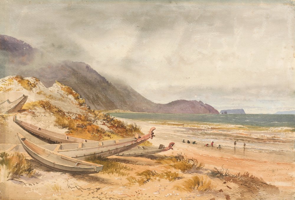 Nära Paekakariki, Cook Strait av Nicholas Chevalier