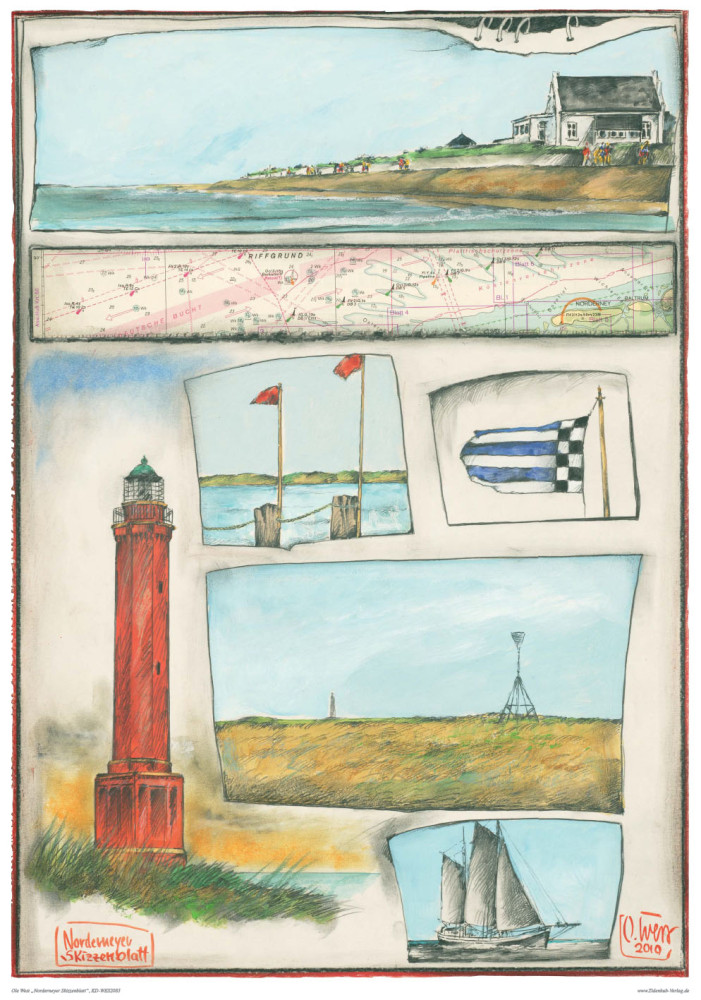 Norderney skissblad (Norderney) av Ole West
