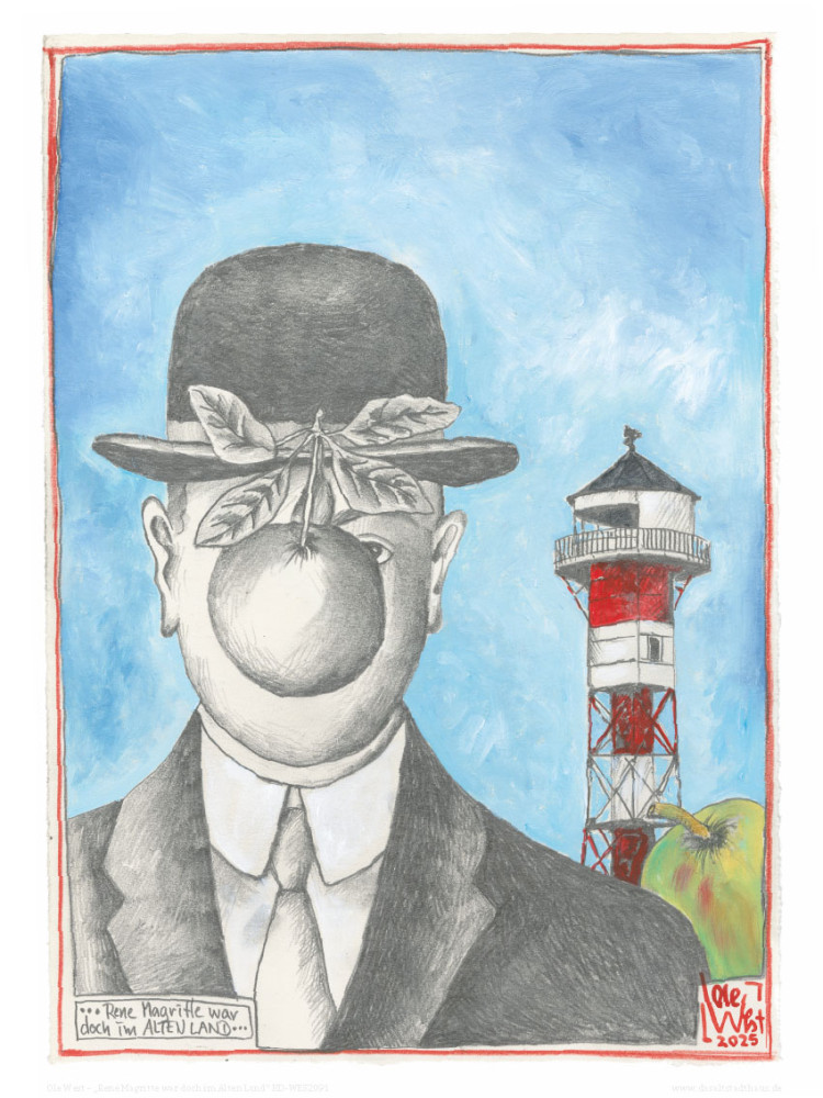 René Magritte var ju ändå i Altes Land av Ole West