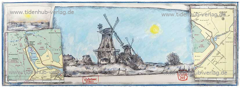 Vintersol Greetsiel av Ole West
