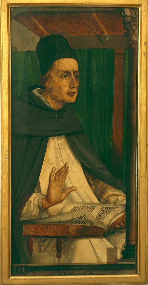 Albert den store (olja på duk) av P. (c.1450-1504) Joos van Gent and Berruguete