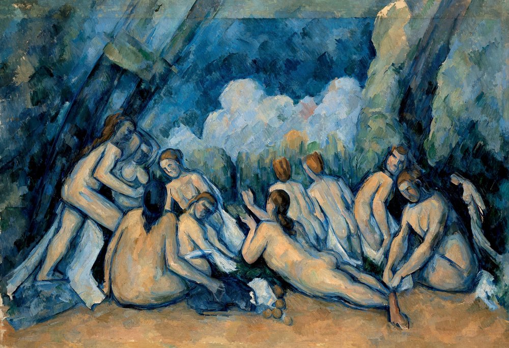 Les Grandes Baigneuses av Paul Cézanne