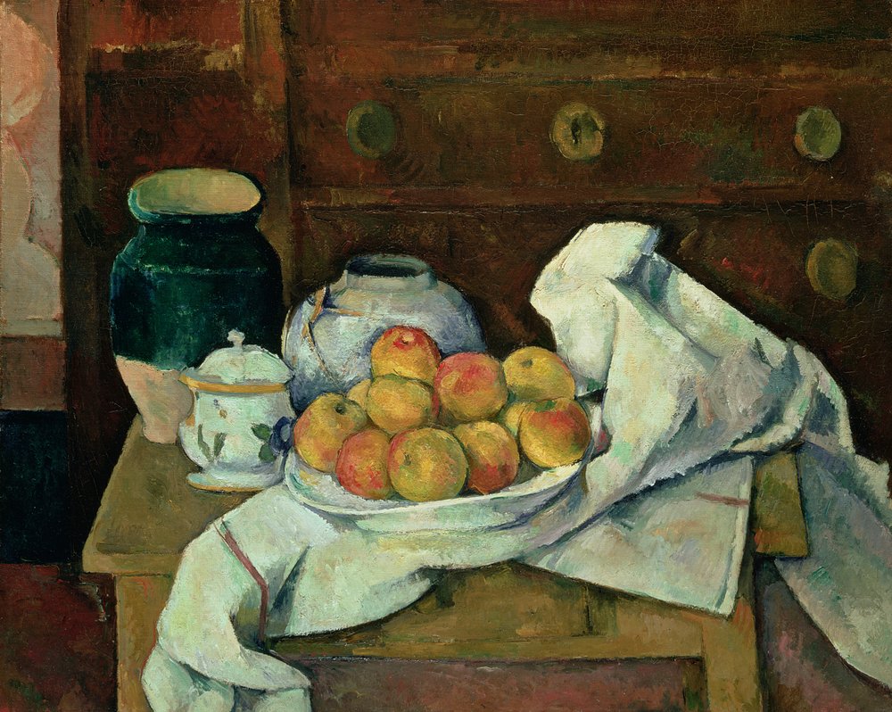 Stilleben med kommode, ca 1887-88 av Paul Cézanne