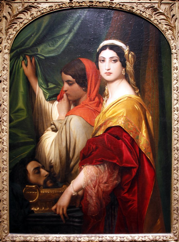 Herodias med chefen för Johannes Döparen - Paul Delaroche av Paul Delaroche