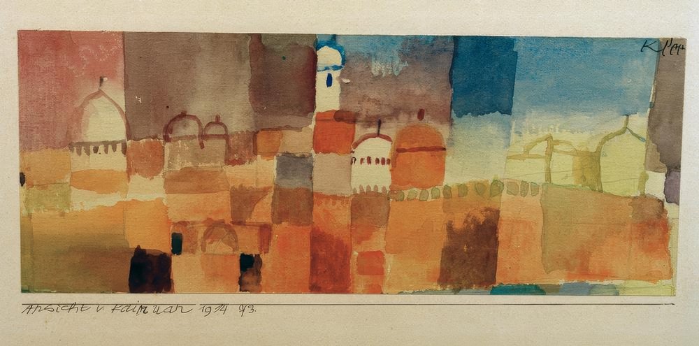 Vy över Kairouan av Paul Klee