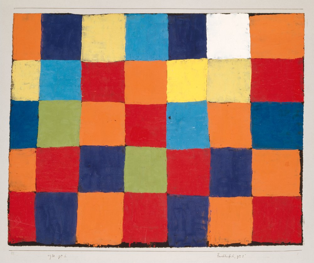 Färgtabell "Qu 1" av Paul Klee