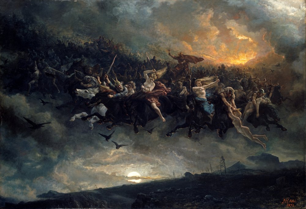Odens vilda jakt av Peter Nicolai Arbo