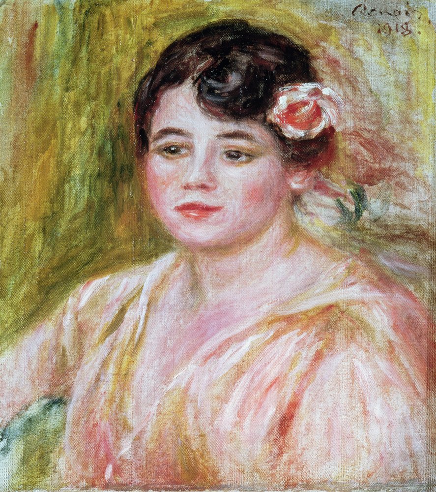Picha ya Adele Besson, 1918 swed av Pierre-Auguste Renoir